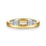 Enhancer Wedding Ring in 14k Yellow Gold with Princess Cut Natural Diamond at Gabriel & Co.