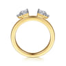 Enhancer Wedding Ring in 14k Yellow Gold with Princess Cut Natural Diamond at Gabriel & Co.