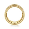 Leo - 14K Yellow Gold 8mm Mens Wedding Band in Satin Finish