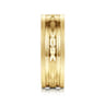 Leo - 14K Yellow Gold 8mm Mens Wedding Band in Satin Finish