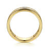 Straight Wedding Ring in 14k Yellow Gold with Princess Cut Natural Diamond at Gabriel & Co.