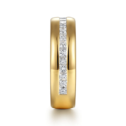Liane - 14K Yellow Gold Channel Setting Princess Cut Diamond Anniversary Band