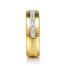 Straight Wedding Ring in 14k Yellow Gold with Princess Cut Natural Diamond at Gabriel & Co.