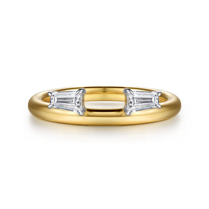 Lifetime - 14K Yellow Gold Prong Setting Baguette Tapered Diamond Enhancer