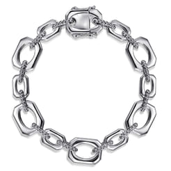Link Chain Bracelet 925 Sterling Silver 7.5inch Bujukan