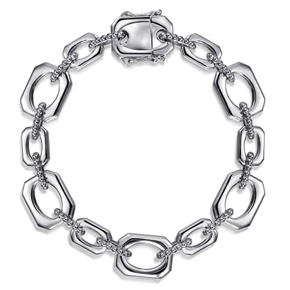 Link Chain Bracelet 925 Sterling Silver 7.5inch Bujukan