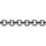 Link Chain Bracelet 925 Sterling Silver Black Spinel