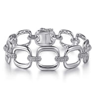 Link Chain Bracelet 925 Sterling Silver Bujukan