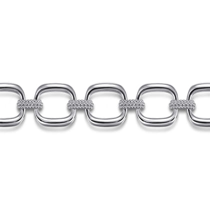 Link Chain Bracelet 925 Sterling Silver Bujukan
