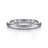 Enhancer Wedding Ring in 14k White Gold with Round Natural Diamond at Gabriel & Co.