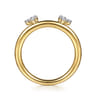 Enhancer Wedding Ring in 14k Yellow Gold with Round Natural Diamond at Gabriel & Co.