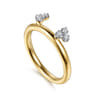 Enhancer Wedding Ring in 14k Yellow Gold with Round Natural Diamond at Gabriel & Co.