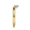 Enhancer Wedding Ring in 14k Yellow Gold with Round Natural Diamond at Gabriel & Co.
