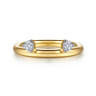 Enhancer Wedding Ring in 14k Yellow Gold with Round Natural Diamond at Gabriel & Co.