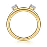 Enhancer Wedding Ring in 14k Yellow Gold with Round Natural Diamond at Gabriel & Co.