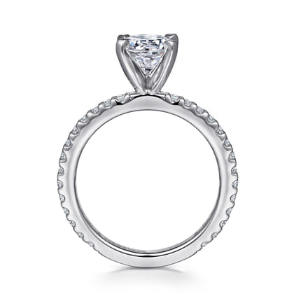 Logan - Platinum Round Diamond Engagement Ring