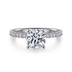 Logan - Platinum Round Diamond Engagement Ring