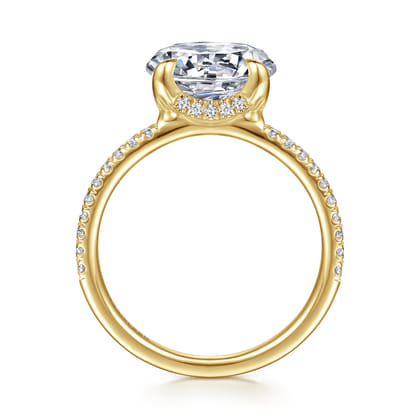 Lorenzo - 14K Yellow Gold Round Diamond Engagement Ring
