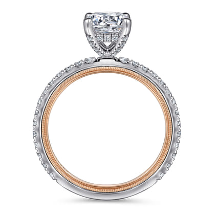 Love - 14K White-Rose Gold Diamond Engagement Ring