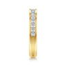 Straight Wedding Ring in 14k Yellow Gold with Princess Cut Natural Diamond at Gabriel & Co.