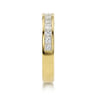 Straight Wedding Ring in 14k Yellow Gold with Princess Cut Natural Diamond at Gabriel & Co.