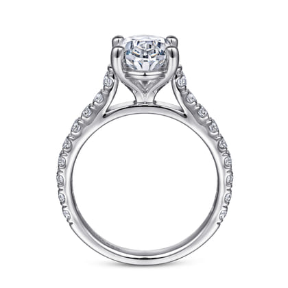 Luciole - 14K White Gold Oval Diamond Engagement Ring