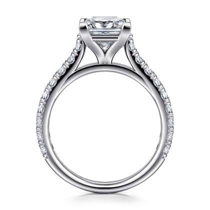 Luciole - 14K White Gold Princess Cut Diamond Engagement Ring