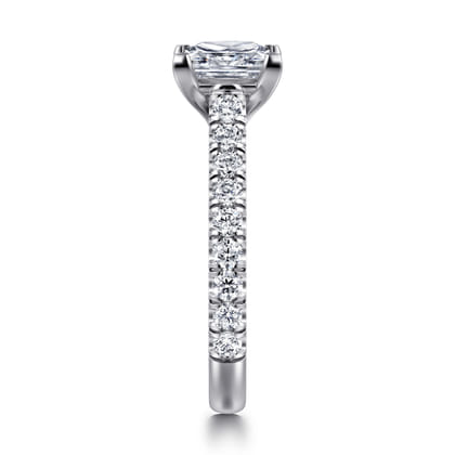 Luciole - 14K White Gold Princess Cut Diamond Engagement Ring