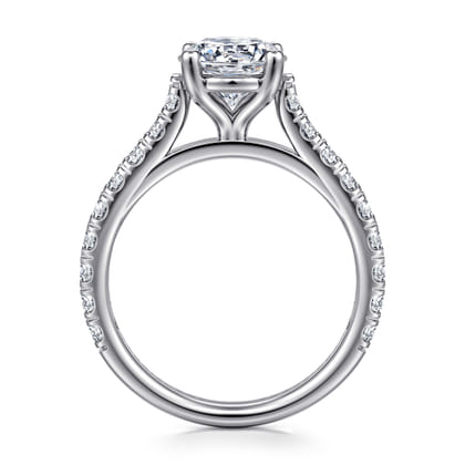 Luciole - 14K White Gold Round Diamond Engagement Ring