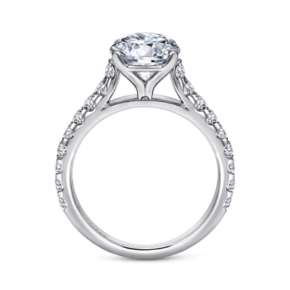 Luciole - 14K White Gold Round Diamond Engagement Ring