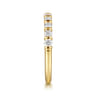 Straight Wedding Ring in 14k Yellow Gold with Round Natural Diamond at Gabriel & Co.