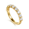 Straight Wedding Ring in 14k Yellow Gold with Round Natural Diamond at Gabriel & Co.