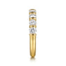 Straight Wedding Ring in 14k Yellow Gold with Round Natural Diamond at Gabriel & Co.