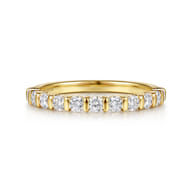 Lumière - 14K Yellow Gold Channel Setting Diamond Anniversary Band