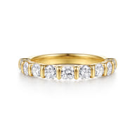 Lumière - 14K Yellow Gold Channel Setting Diamond Anniversary Band