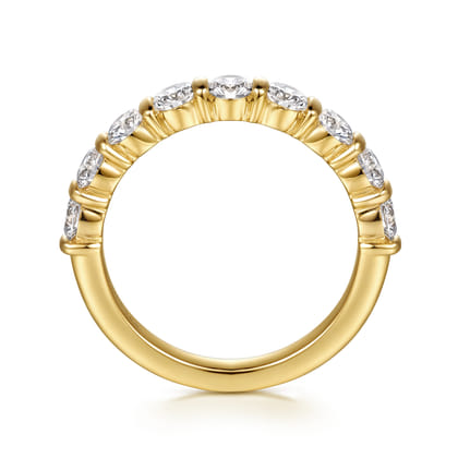 Lumière - 14K Yellow Gold Channel Setting Diamond Anniversary Band