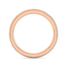 Straight Wedding Ring in 14k Rose Gold with Round Natural Diamond at Gabriel & Co.