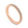 Straight Wedding Ring in 14k Rose Gold with Round Natural Diamond at Gabriel & Co.