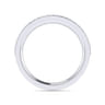 Straight Wedding Ring in 14k White Gold with Round Natural Diamond at Gabriel & Co.
