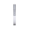 Straight Wedding Ring in 14k White Gold with Round Natural Diamond at Gabriel & Co.