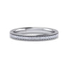 Straight Wedding Ring in 14k White Gold with Round  at Gabriel & Co.