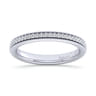 Straight Wedding Ring in 14k White Gold with Round  at Gabriel & Co.