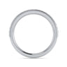 Straight Wedding Ring in 14k White Gold with Round Natural Diamond at Gabriel & Co.