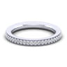 Straight Wedding Ring in 14k White Gold with Round  at Gabriel & Co.