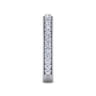 Straight Wedding Ring in 14k White Gold with Round Natural Diamond at Gabriel & Co.