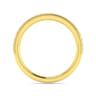 Straight Wedding Ring in 14k Yellow Gold with Round Natural Diamond at Gabriel & Co.