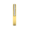 Straight Wedding Ring in 14k Yellow Gold with Round Natural Diamond at Gabriel & Co.