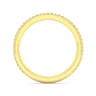 Straight Wedding Ring in 14k Yellow Gold with Round Natural Diamond at Gabriel & Co.