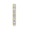 Eternity Band Wedding Ring in 14k Yellow Gold with Oval Natural Diamond at Gabriel & Co.
