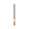 Straight Wedding Ring in 14k Rose Gold with Round Natural Diamond at Gabriel & Co.